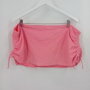 womens old navy plus size XXL coral pink swim skirt bikini bottom swimwear